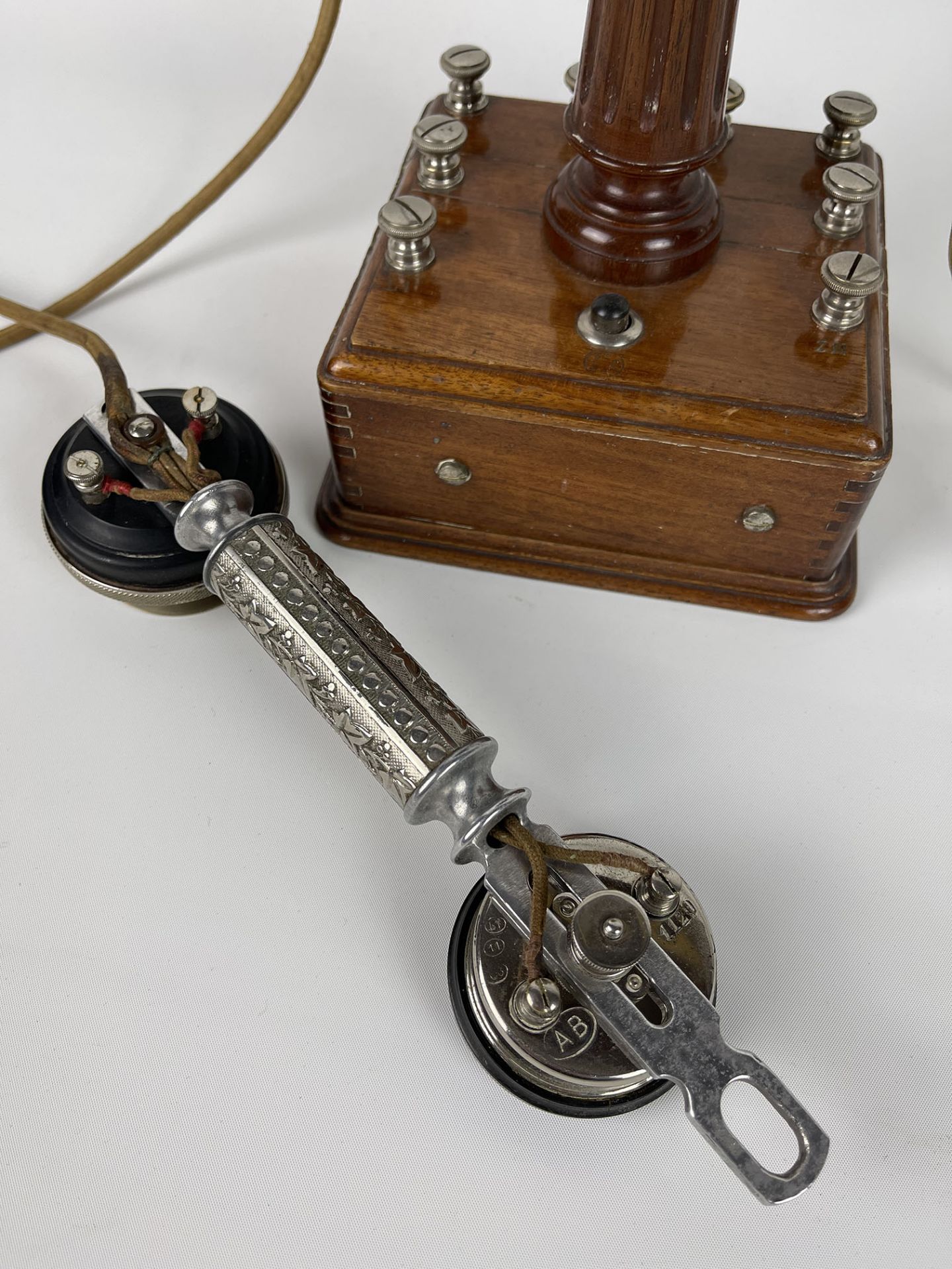 Early Alfred Burgunder Mobile Telephone, ca. 1910, France - Image 8 of 13