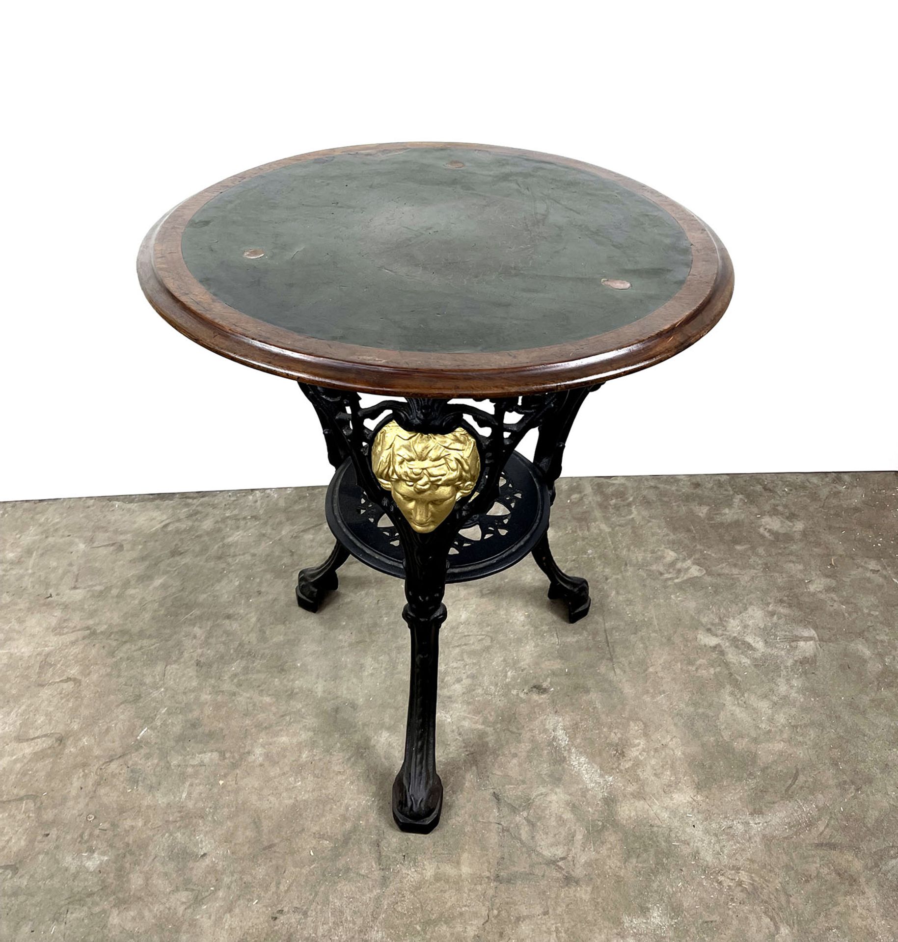 Vintage Round 3 Legged English Pub Table