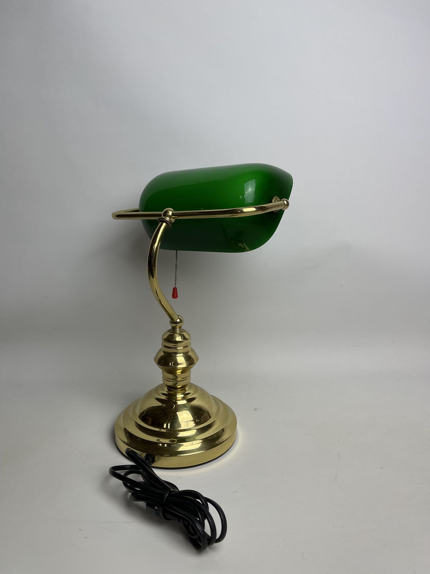 Vintage American Desk Lamp with Green Lamp Shade - Image 4 of 11