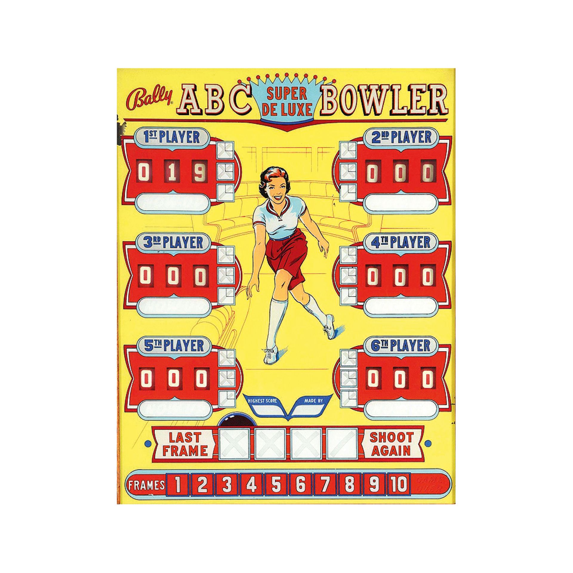 Bally ABC Bowler Arcade ca. 1950's  - Image 5 of 10