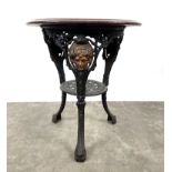 Vintage Round 3 Legged English Pub Table