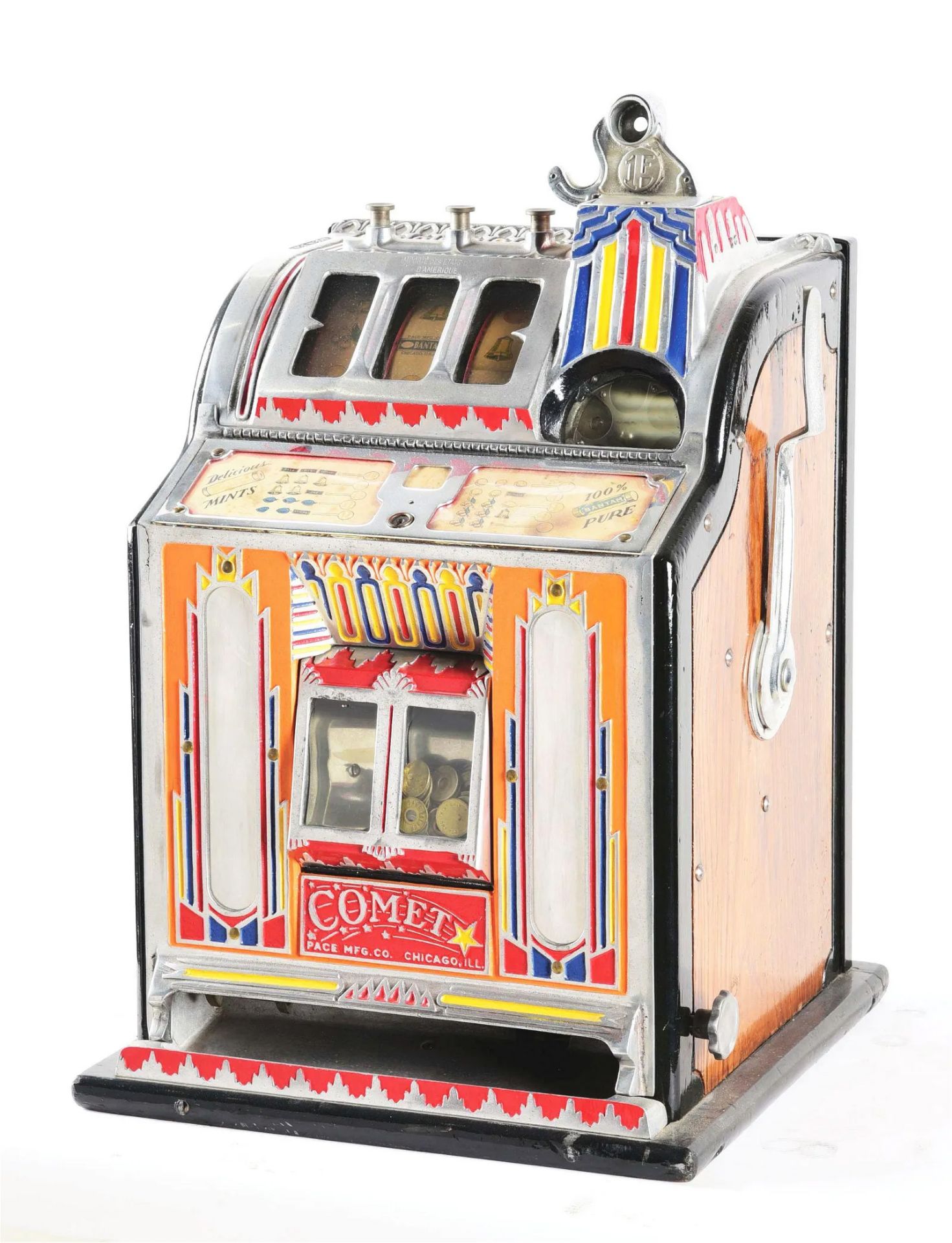 1 Franc Pace Comet Slot Machine With Skill Stop - Image 3 of 5