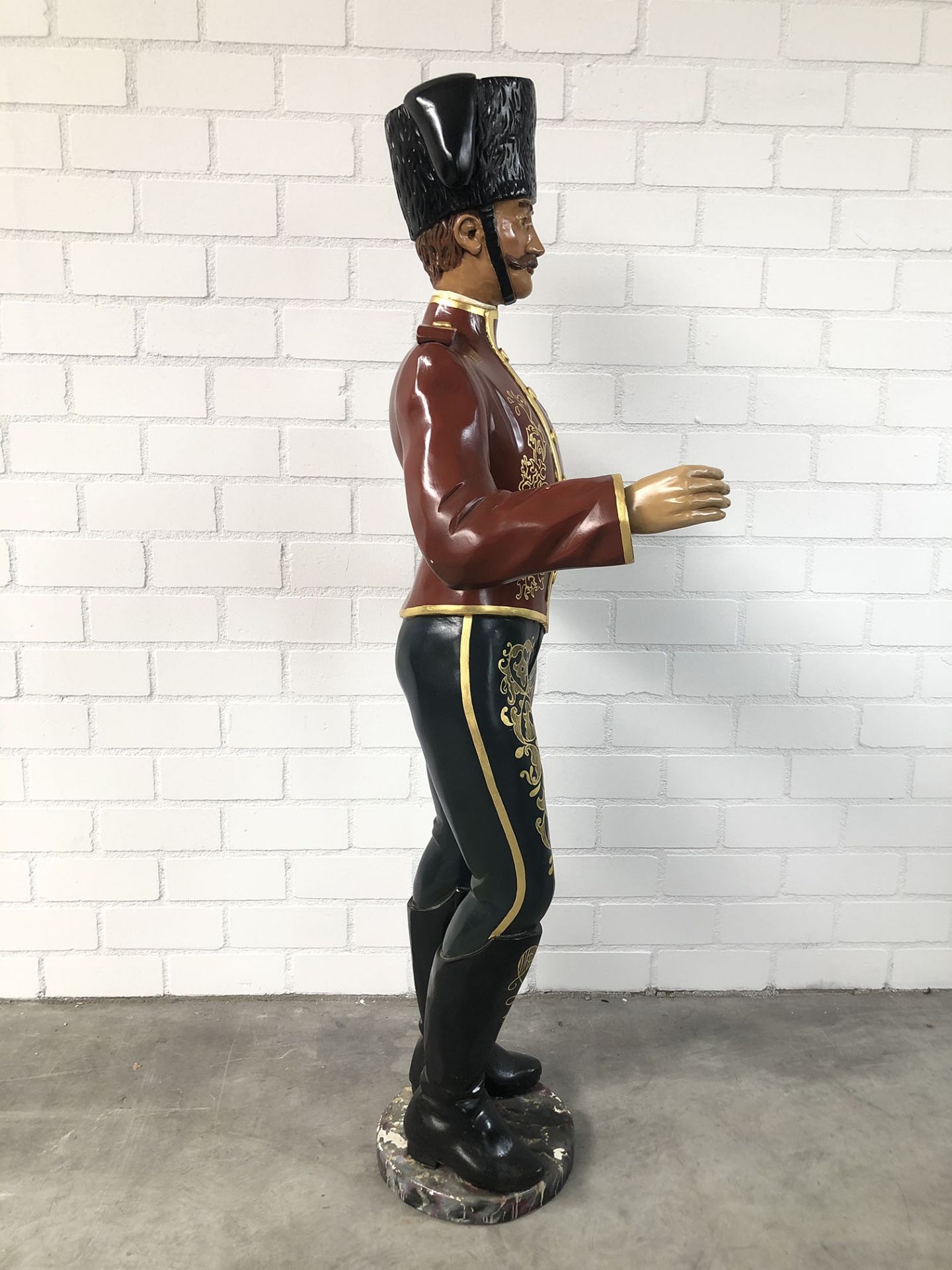 Large Wooden organ figure conductor in a uniform  - Bild 10 aus 14