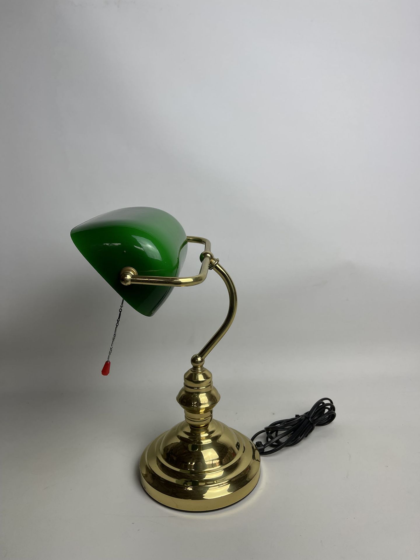 Vintage American Desk Lamp with Green Lamp Shade - Image 7 of 11