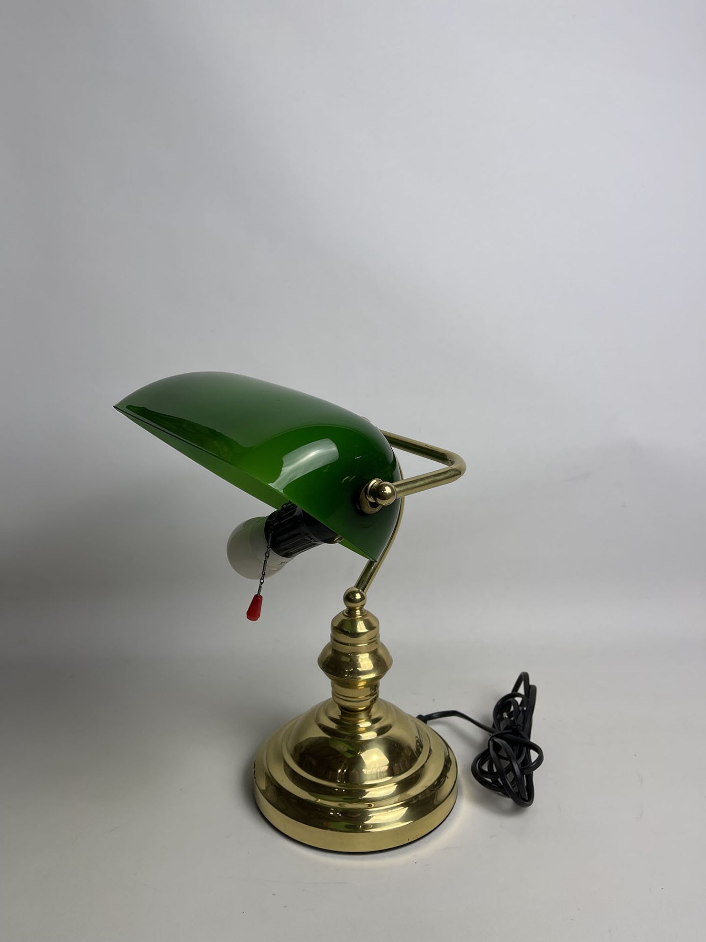Vintage American Desk Lamp with Green Lamp Shade - Image 8 of 9