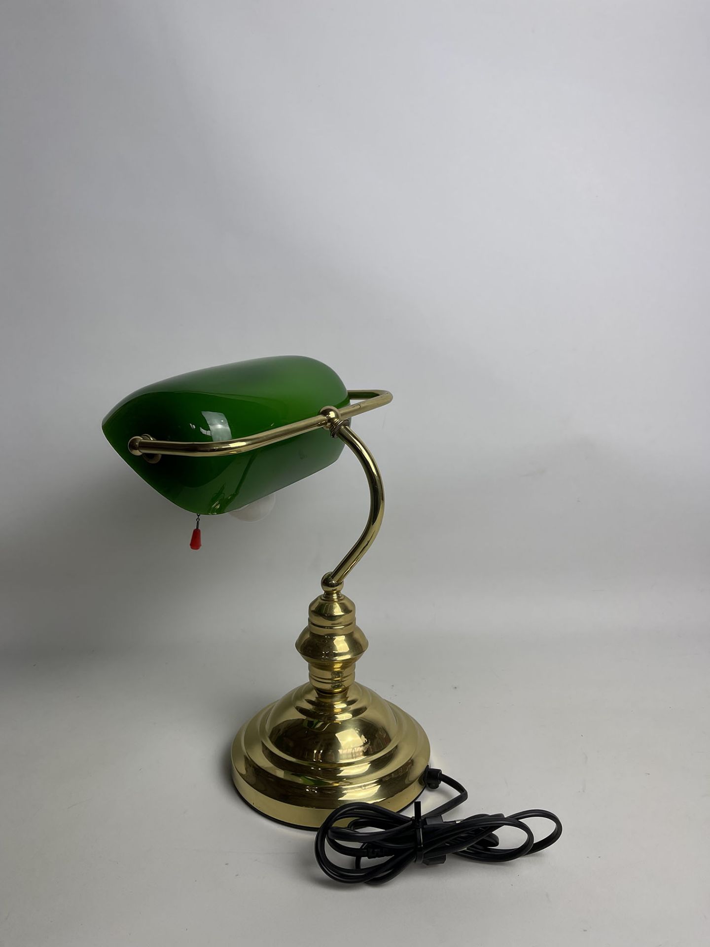 Vintage American Desk Lamp with Green Lamp Shade - Image 6 of 9
