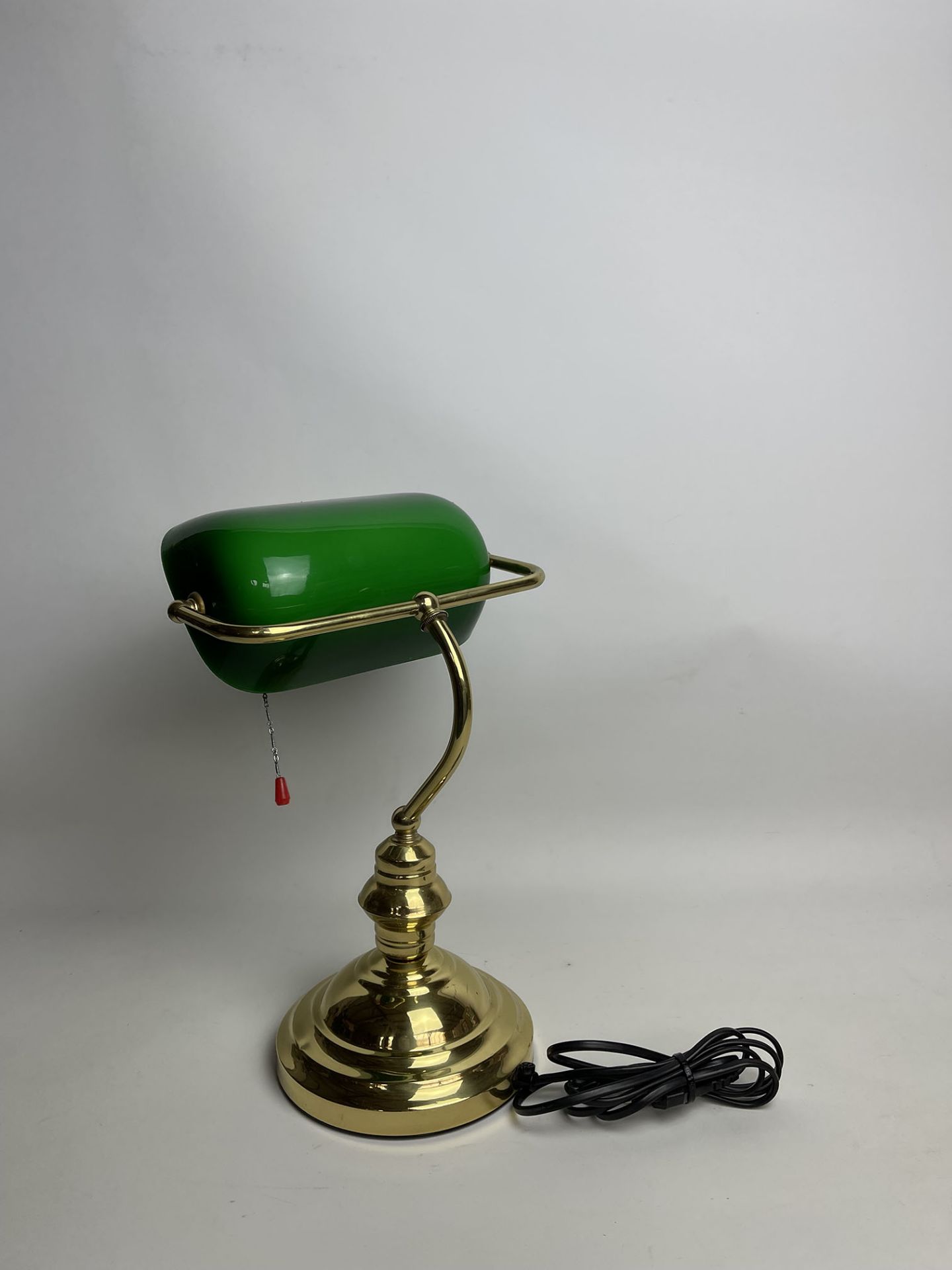 Vintage American Desk Lamp with Green Lamp Shade - Image 6 of 11