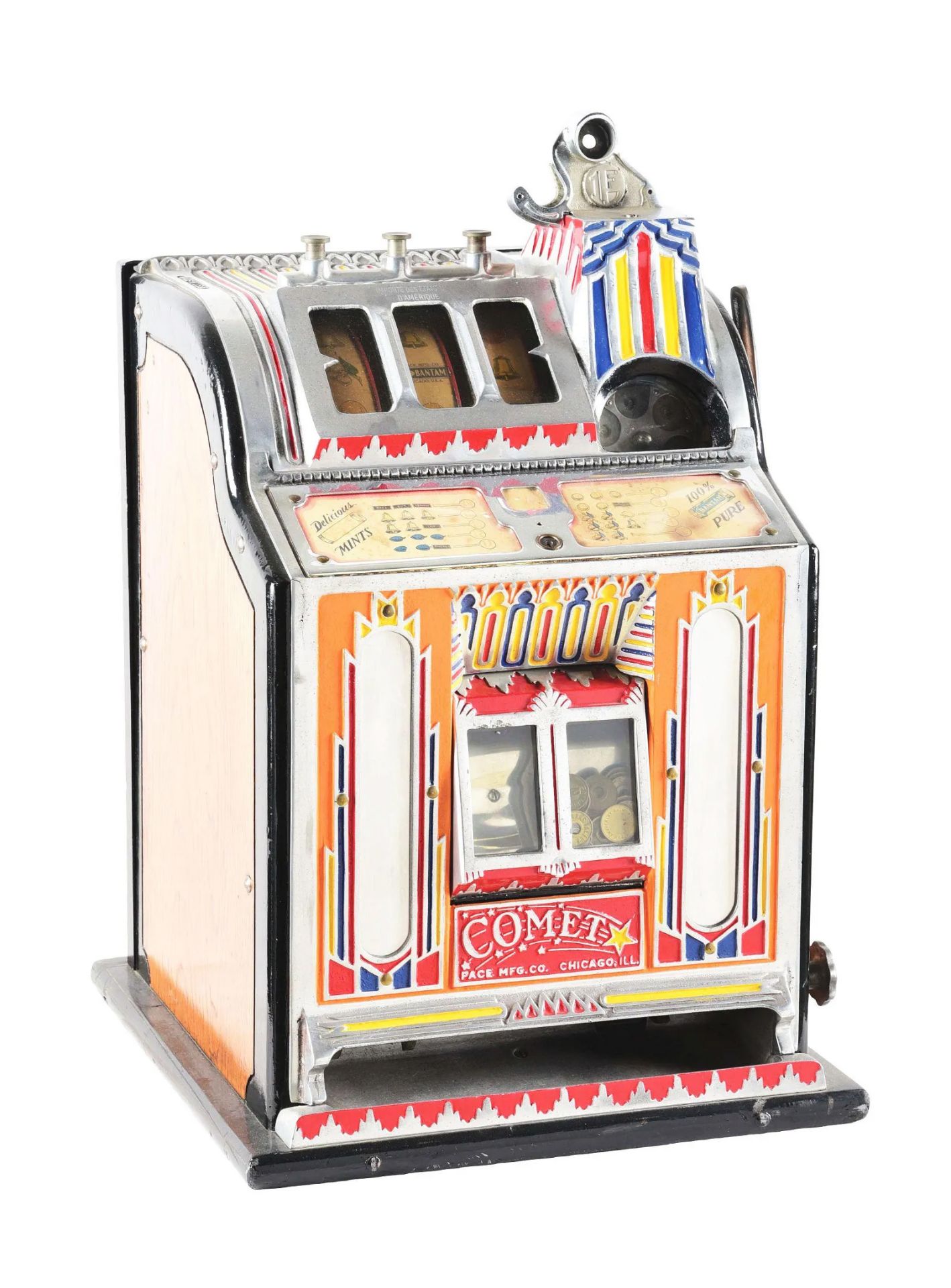1 Franc Pace Comet Slot Machine With Skill Stop