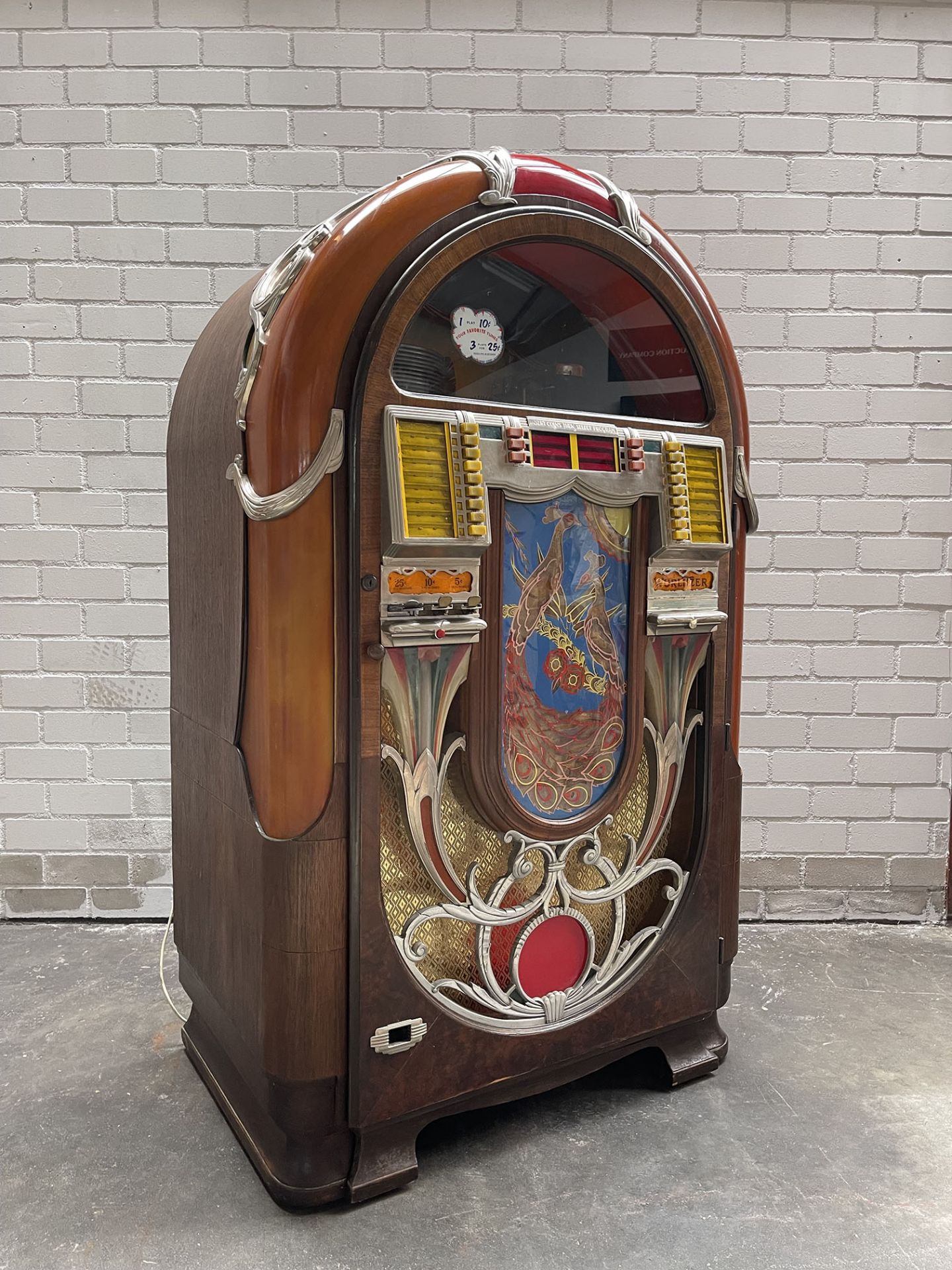 Wurlitzer Model 850 Peacock Jukebox - Image 2 of 15