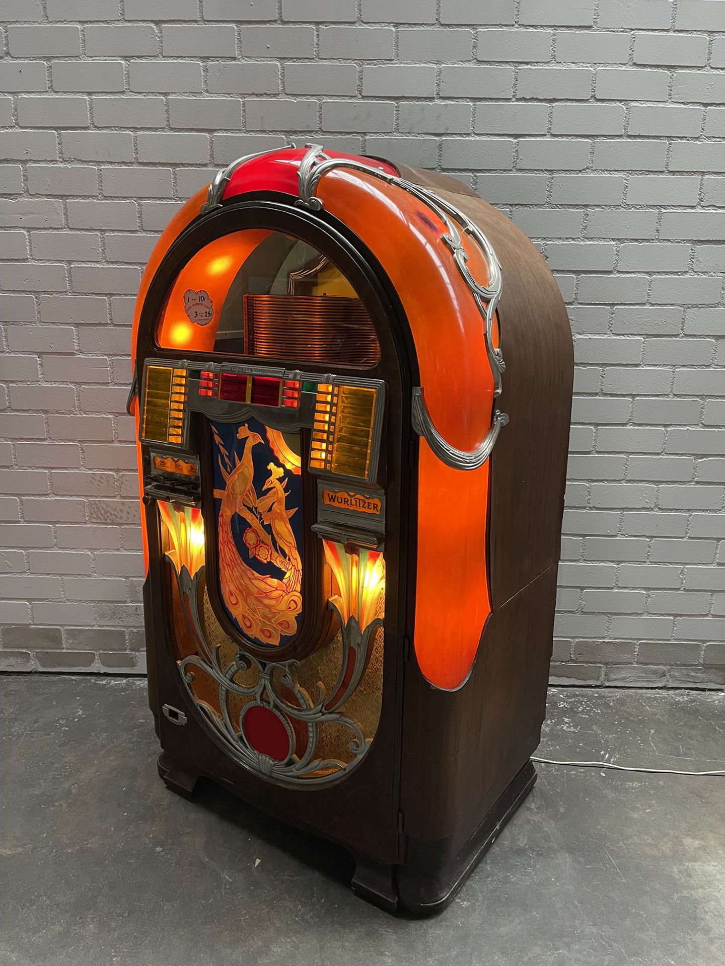 Wurlitzer Model 850 Peacock Jukebox - Image 4 of 15