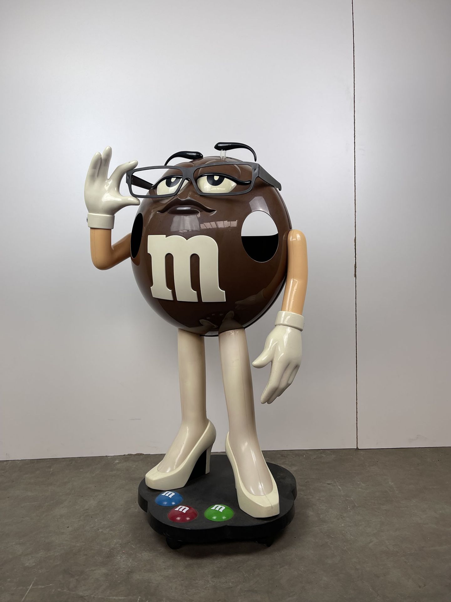 M&M Ms. Brown Spokescandy Display Stand On Wheels - Image 8 of 8