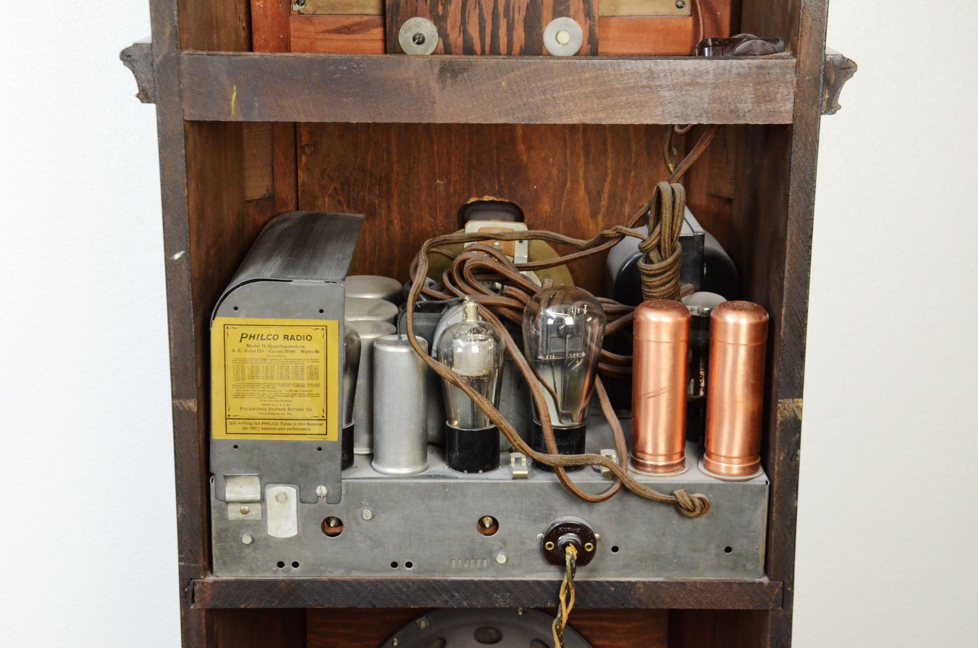 Electric Grandfather Clock Philco Model 70 with AM-Radio - Image 7 of 12