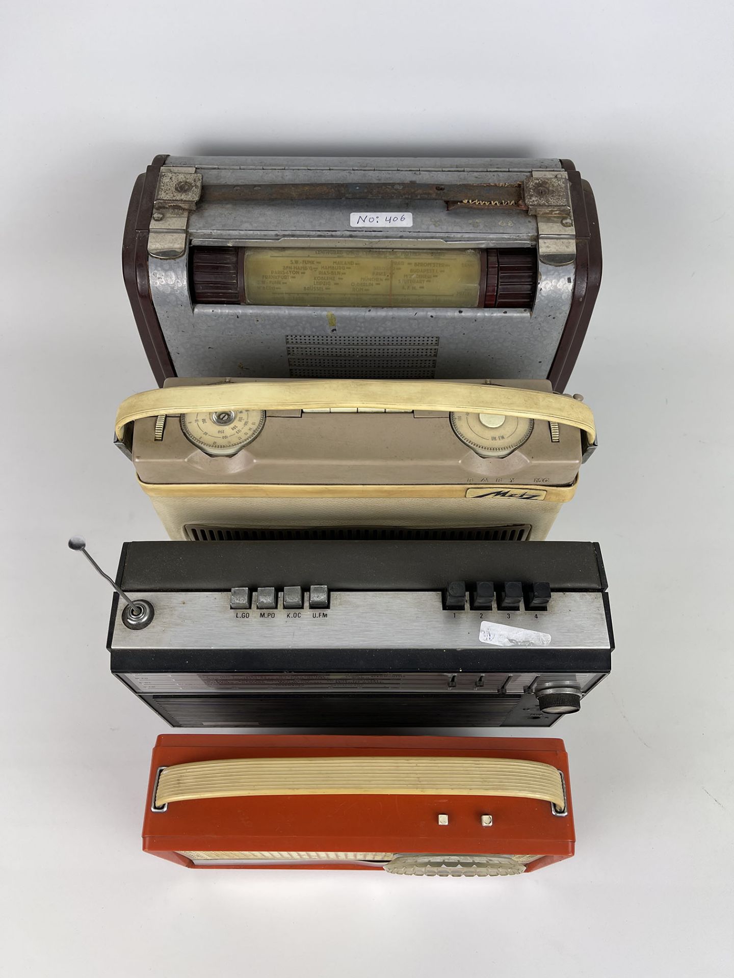 Lot of 4 Vintage Transistor Radios, 1950-1962 - Image 3 of 7