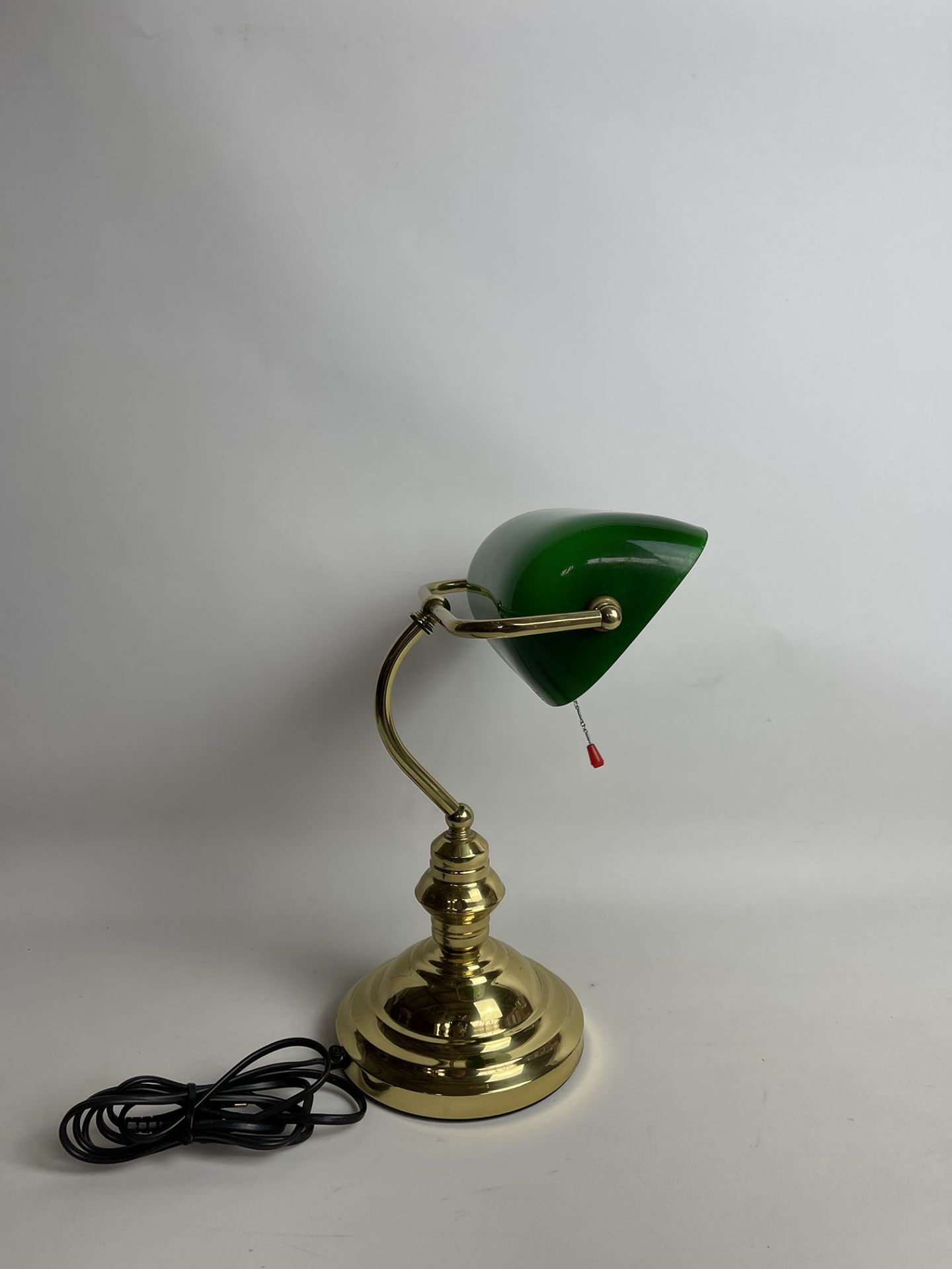 Vintage American Desk Lamp with Green Lamp Shade - Image 3 of 11