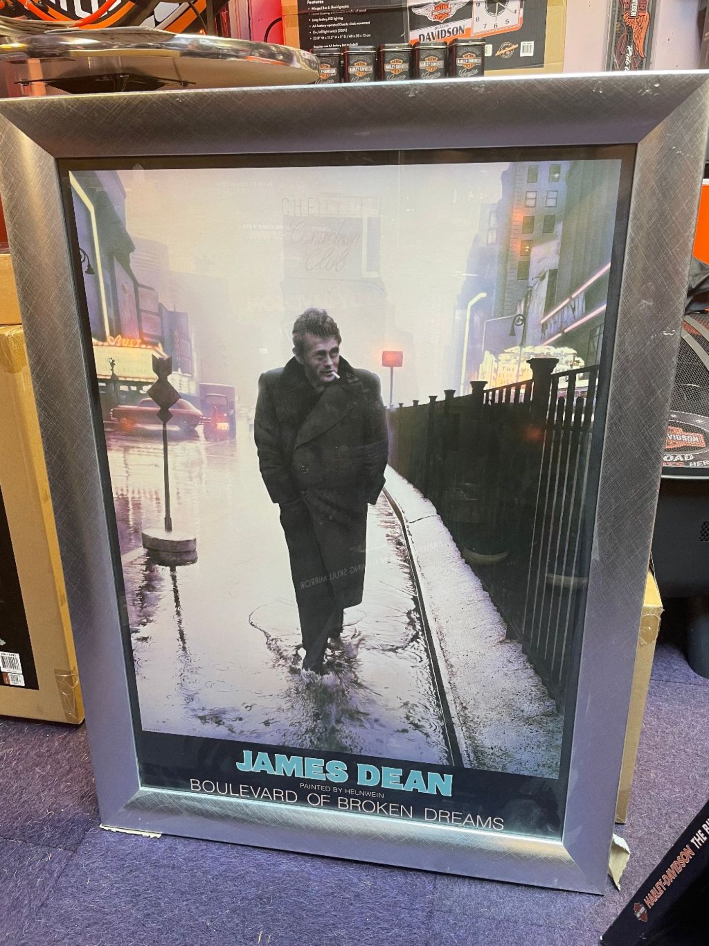 James Dean Light Up Poster