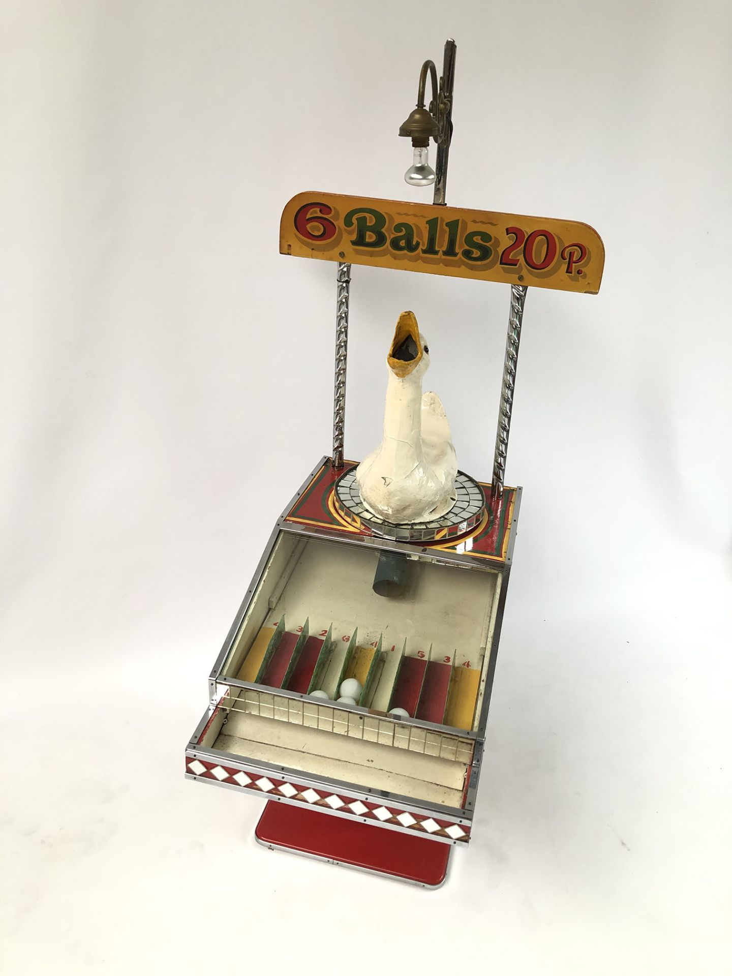 Antique Fairground Goose Ball Game ca. 1920-30 - Image 3 of 4