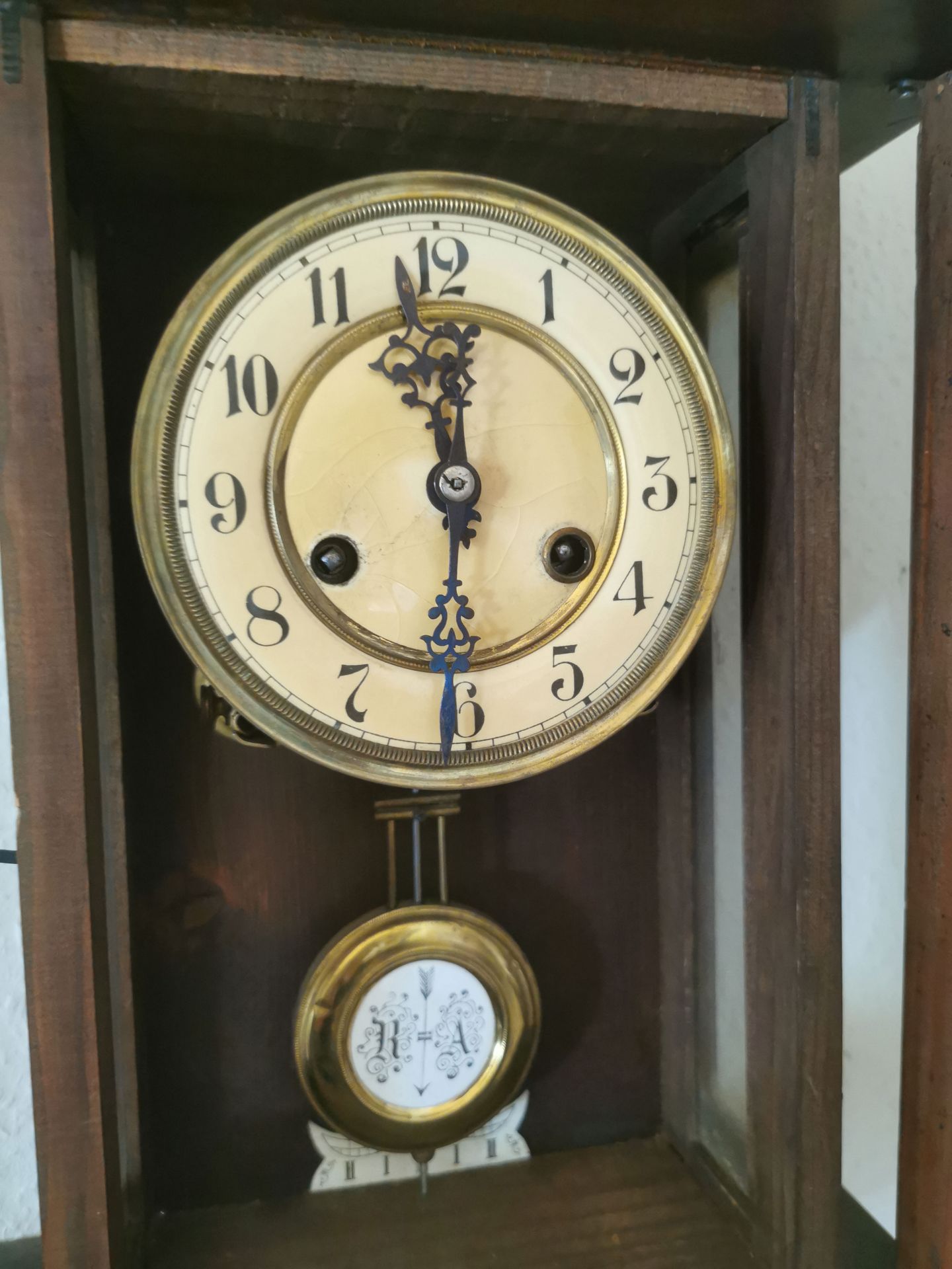 Wooden Swiss Pendulum Wall Clock - Bild 3 aus 5