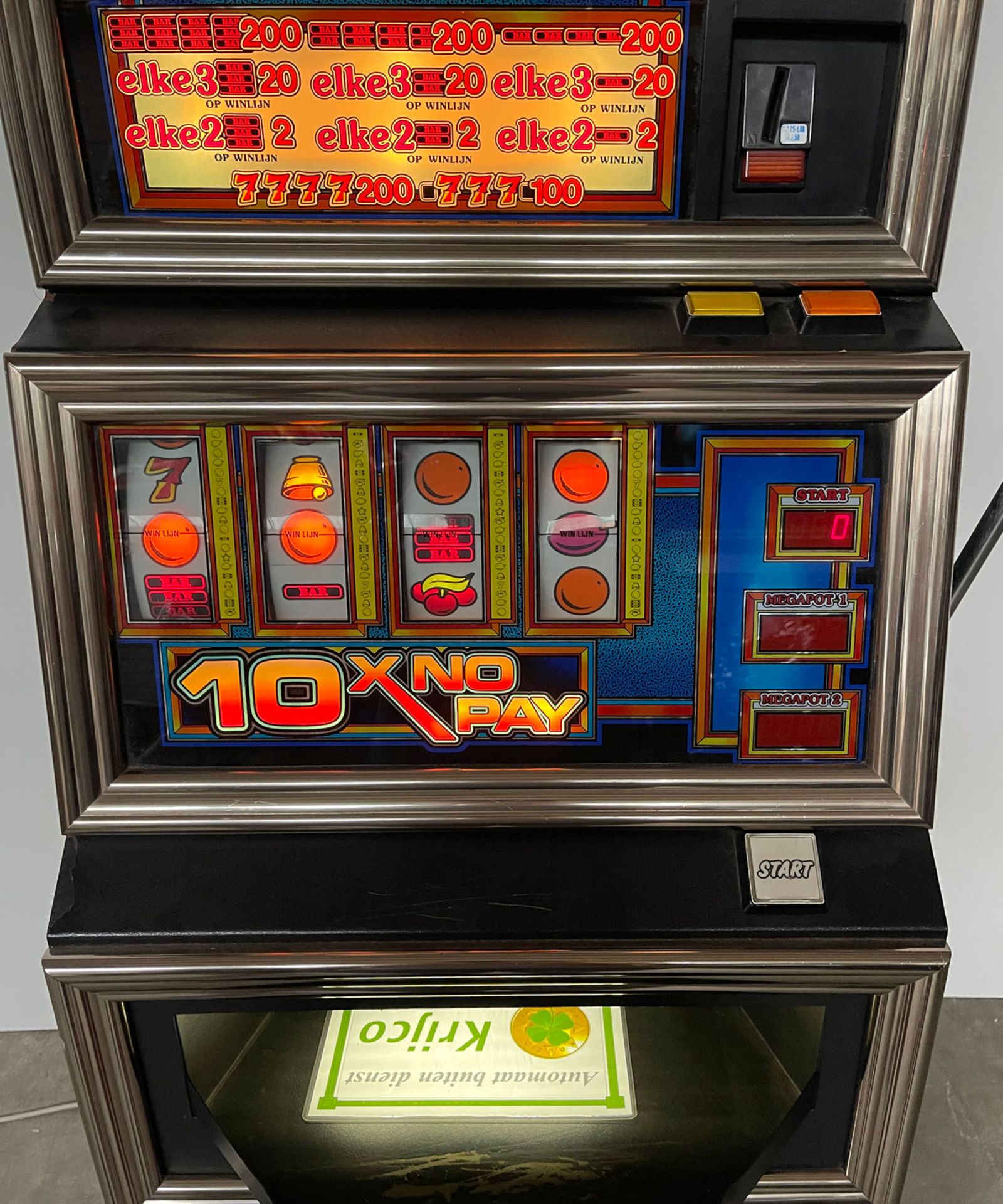 Dutch 10X No Pay Slot Machine - Image 9 of 12