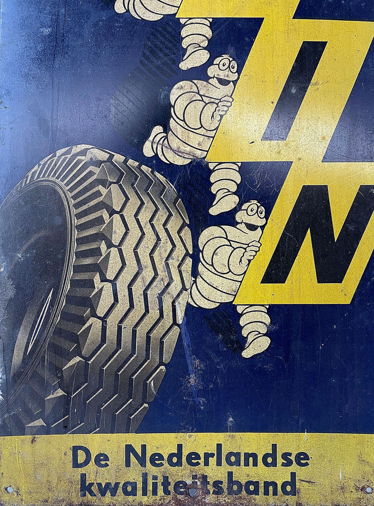 Michelin Metal Advertising Sign - Bild 2 aus 4