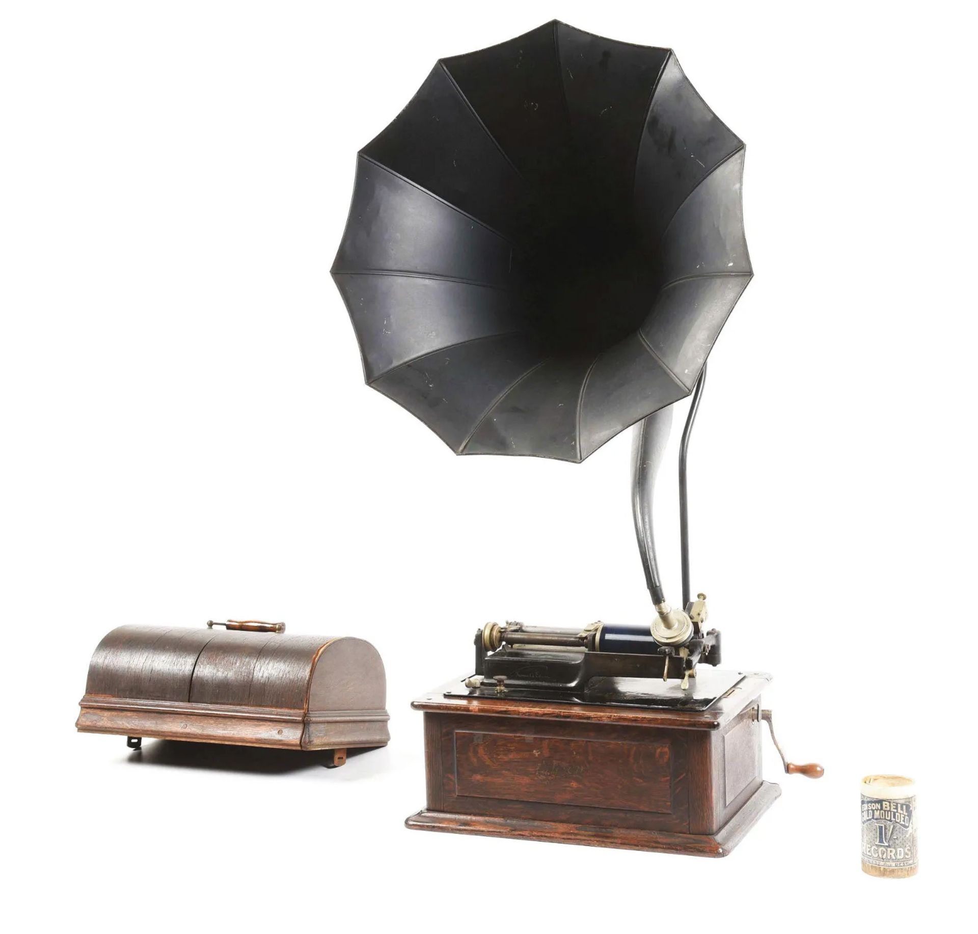 Edison Triumph Phonograph With Cygnet Horn, ca. 1910, USA - Bild 3 aus 7