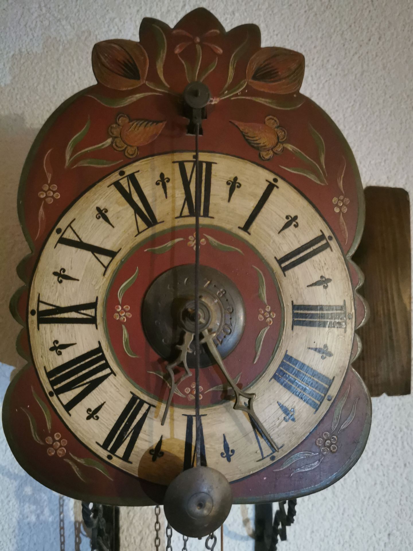 Small Wooden Pendulum Wall Clock - Image 2 of 4