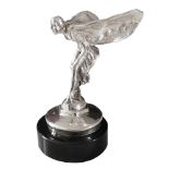 Small Silvered Bronze Rolls-Royce Spirit of Ecstasy Statue