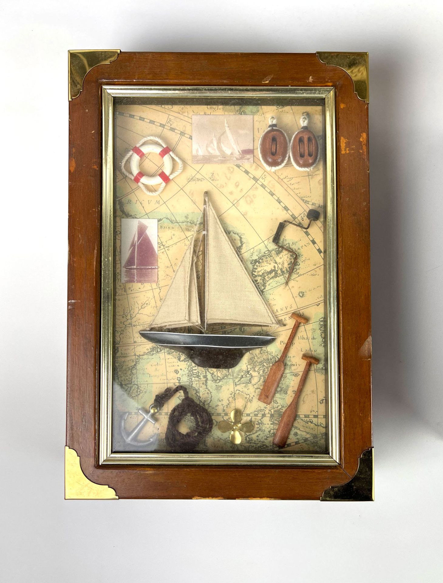 Set of 3 framed ship knots and boats - Bild 3 aus 4
