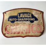 Metal Advertising Sign Lavage Auto-Shampoing Chemic