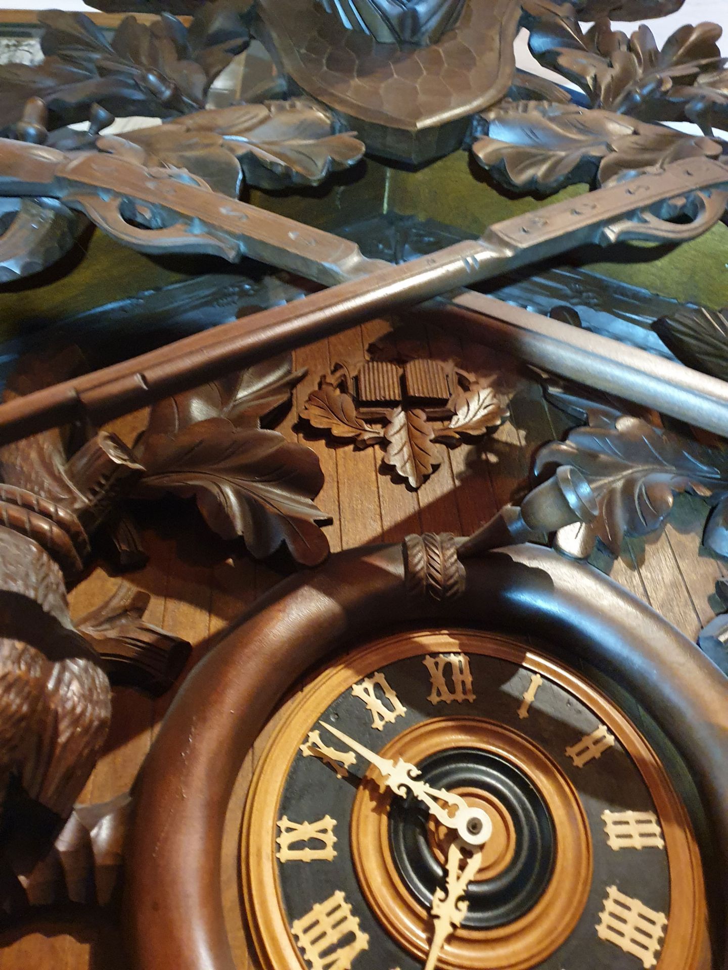 Huge Black Forest Cuckoo Clock with Music Box ca. 1940 - Bild 3 aus 5