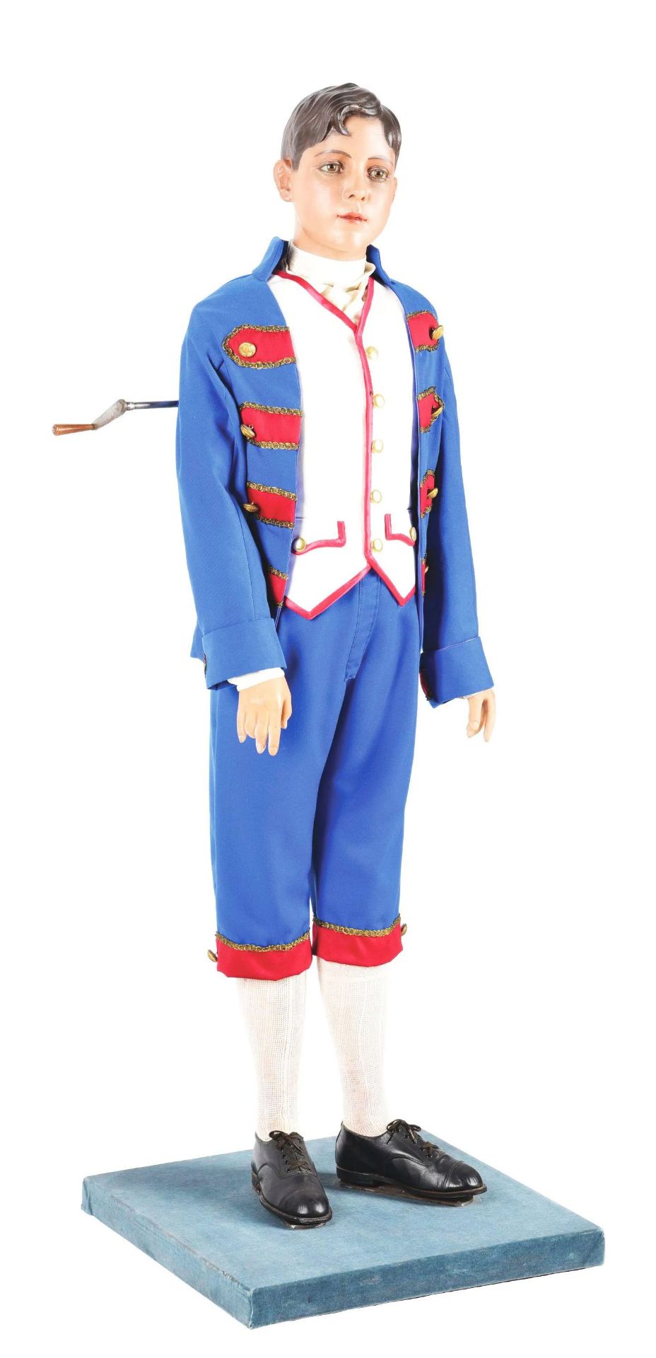Life Size Young Boy Dressed In Majorette Or Band Costume
