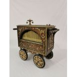 Brown Barrel Organ Scale Model on Wheels