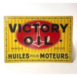 Victory Oil Metal Advertising Sign