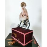 Little Girl Riding a Bicycle (Penny-farthing