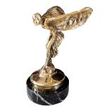 Small Gilded Bronze Rolls-Royce Spirit of Ecstasy Statue