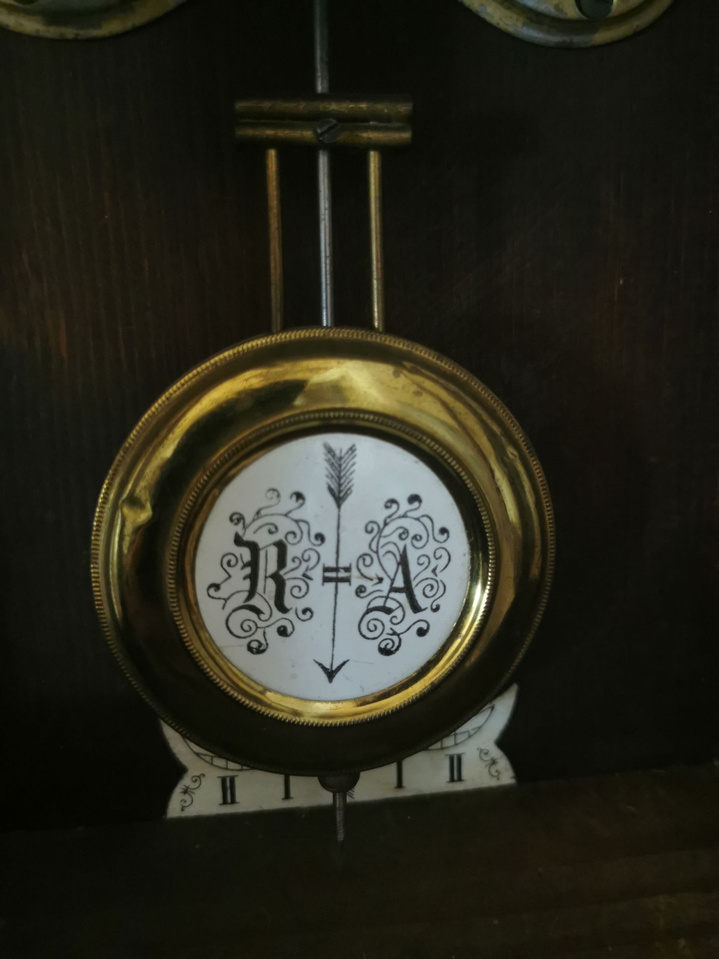 Wooden Swiss Pendulum Wall Clock - Bild 4 aus 5