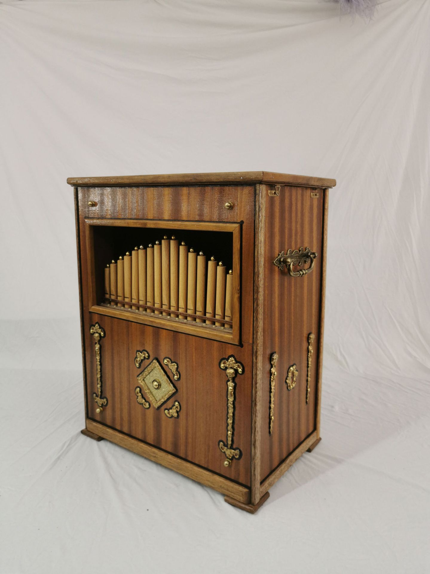 Barrel Organ Scale Model with Cassette Radio