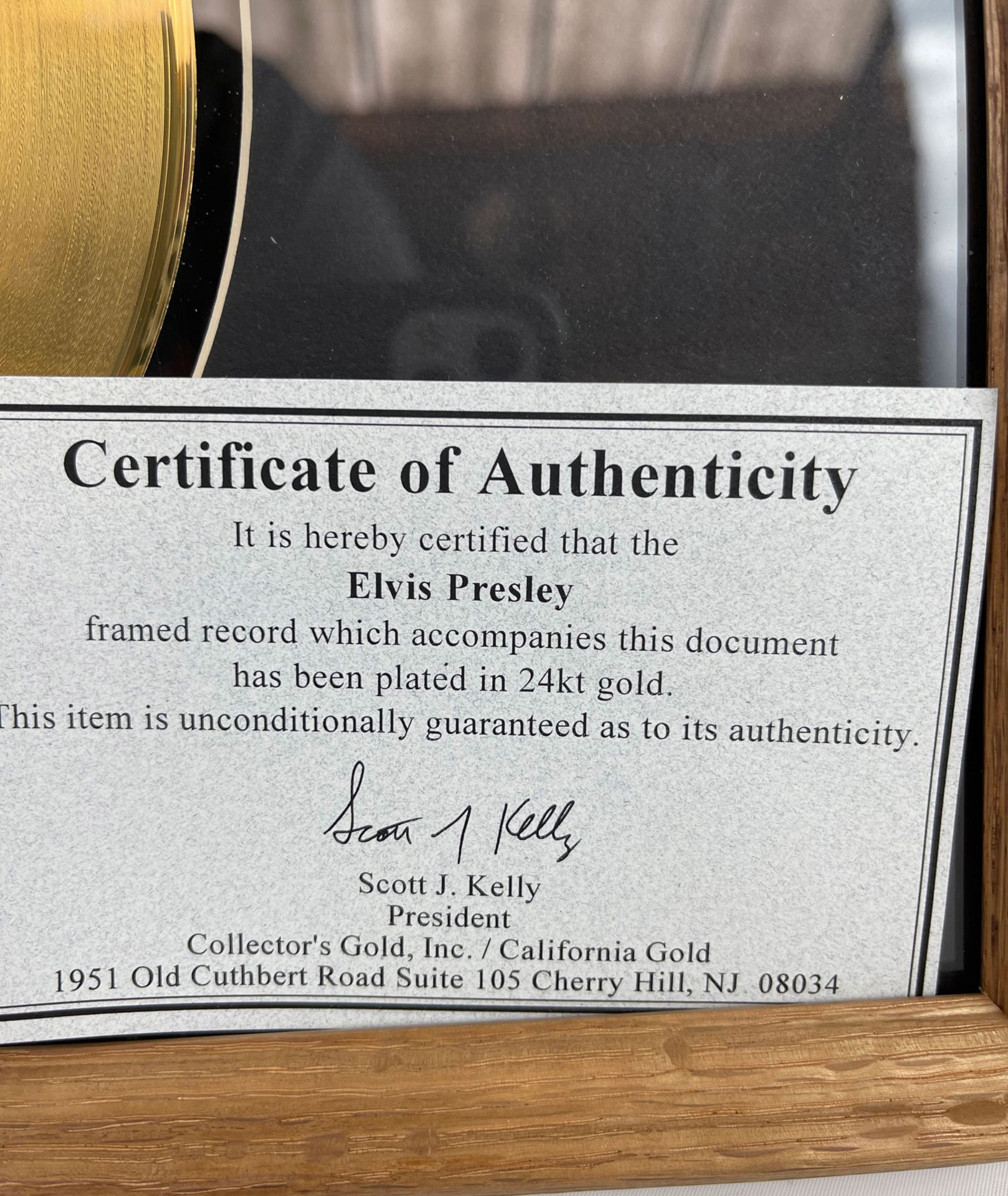 Elvis Presley Framed Golden Record "Are you lonesome tonight" - Bild 4 aus 6