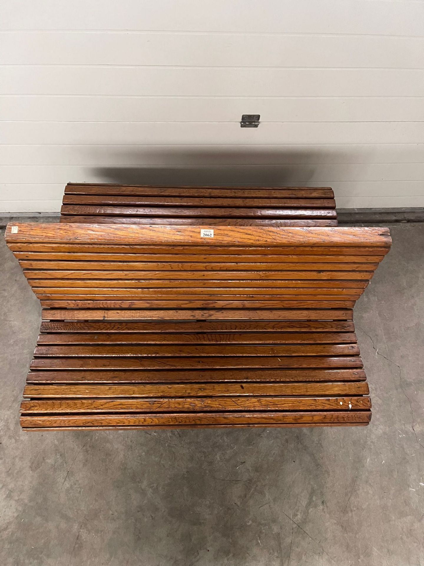 Double Sided Wooden Bench from Amsterdam Tour Boat - Image 3 of 3