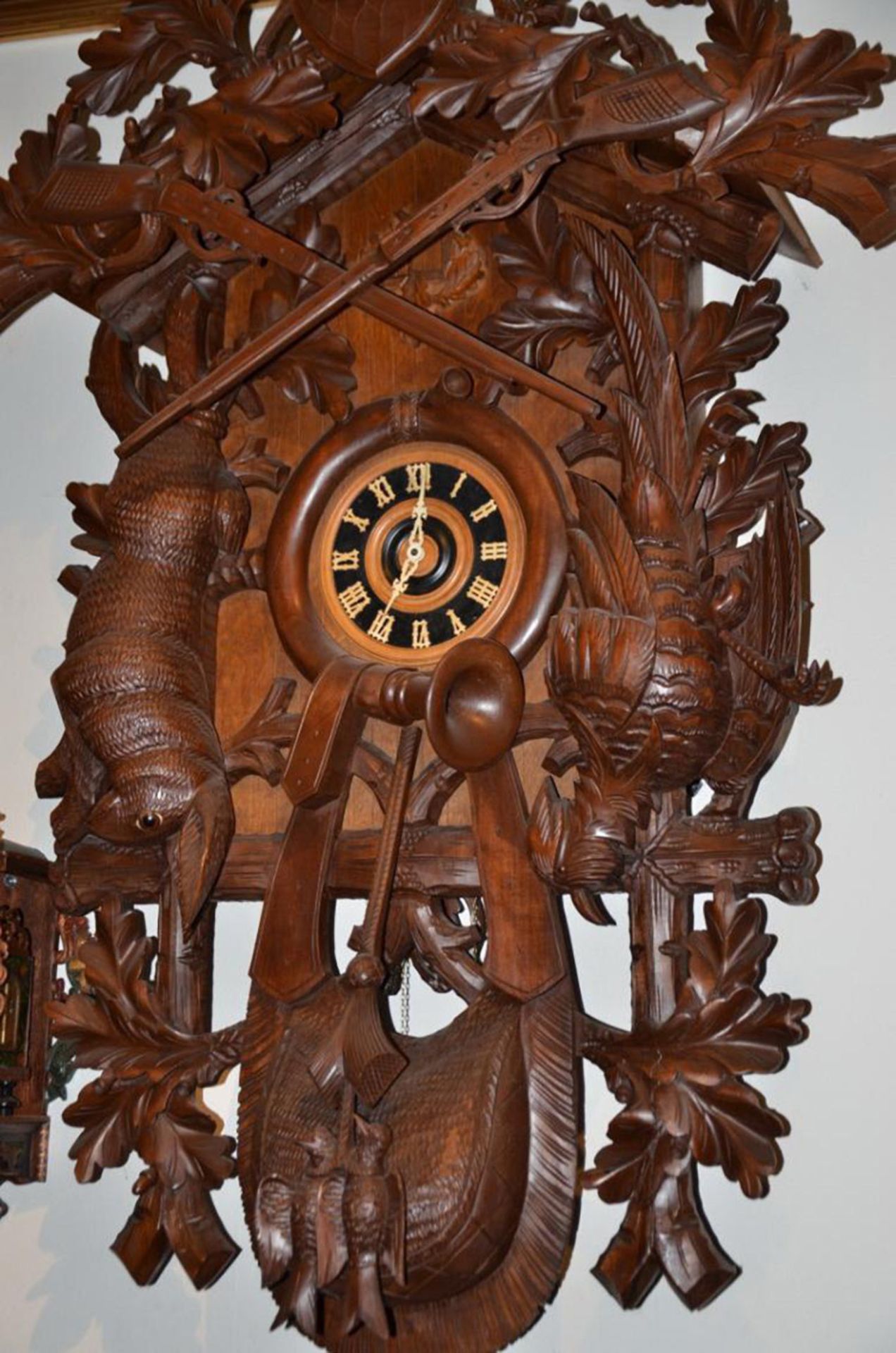 Huge Black Forest Cuckoo Clock with Music Box ca. 1940 - Bild 5 aus 5