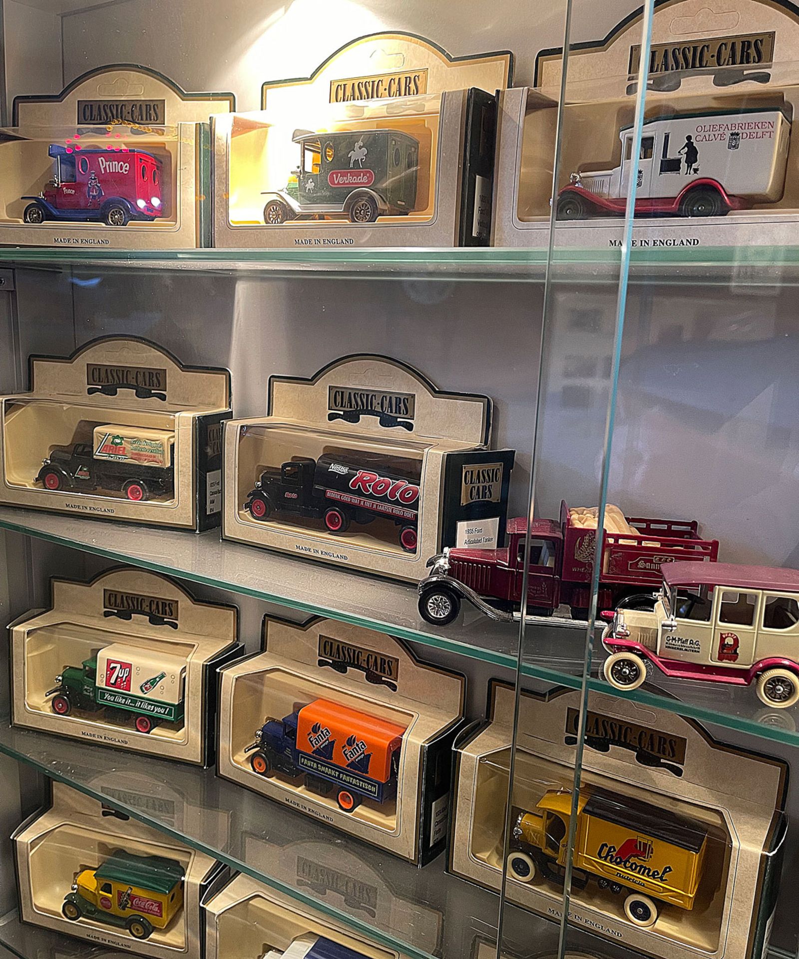 Showcase with 42 various miniature cars - Image 5 of 16