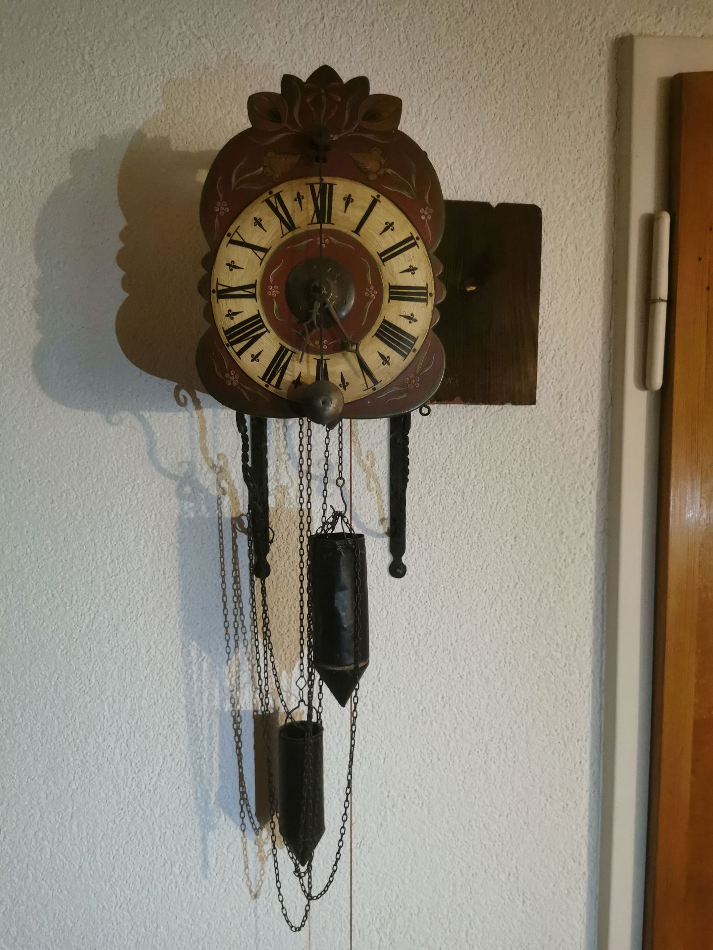 Small Wooden Pendulum Wall Clock