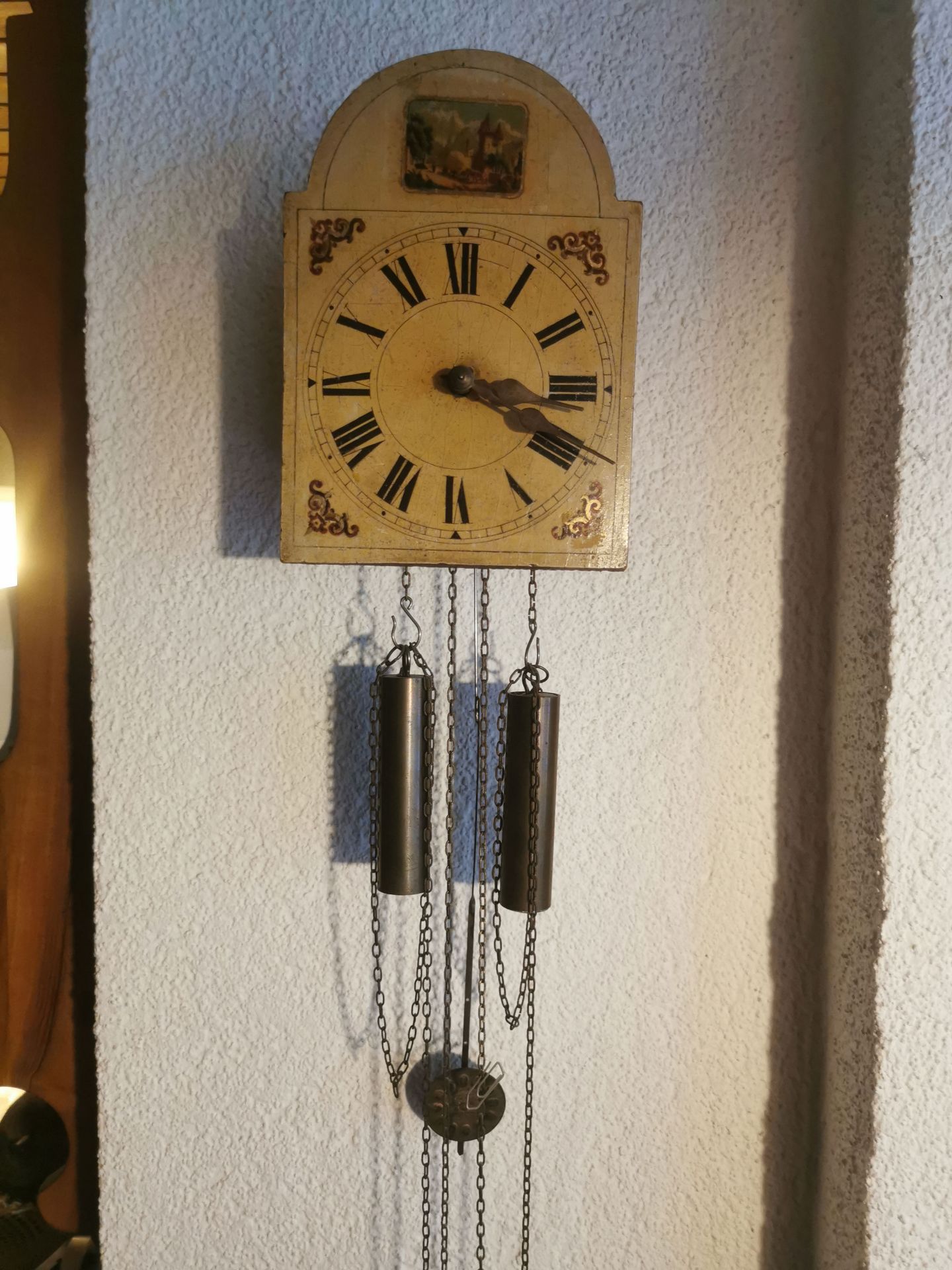 Small Wooden Pendulum Wall Clock