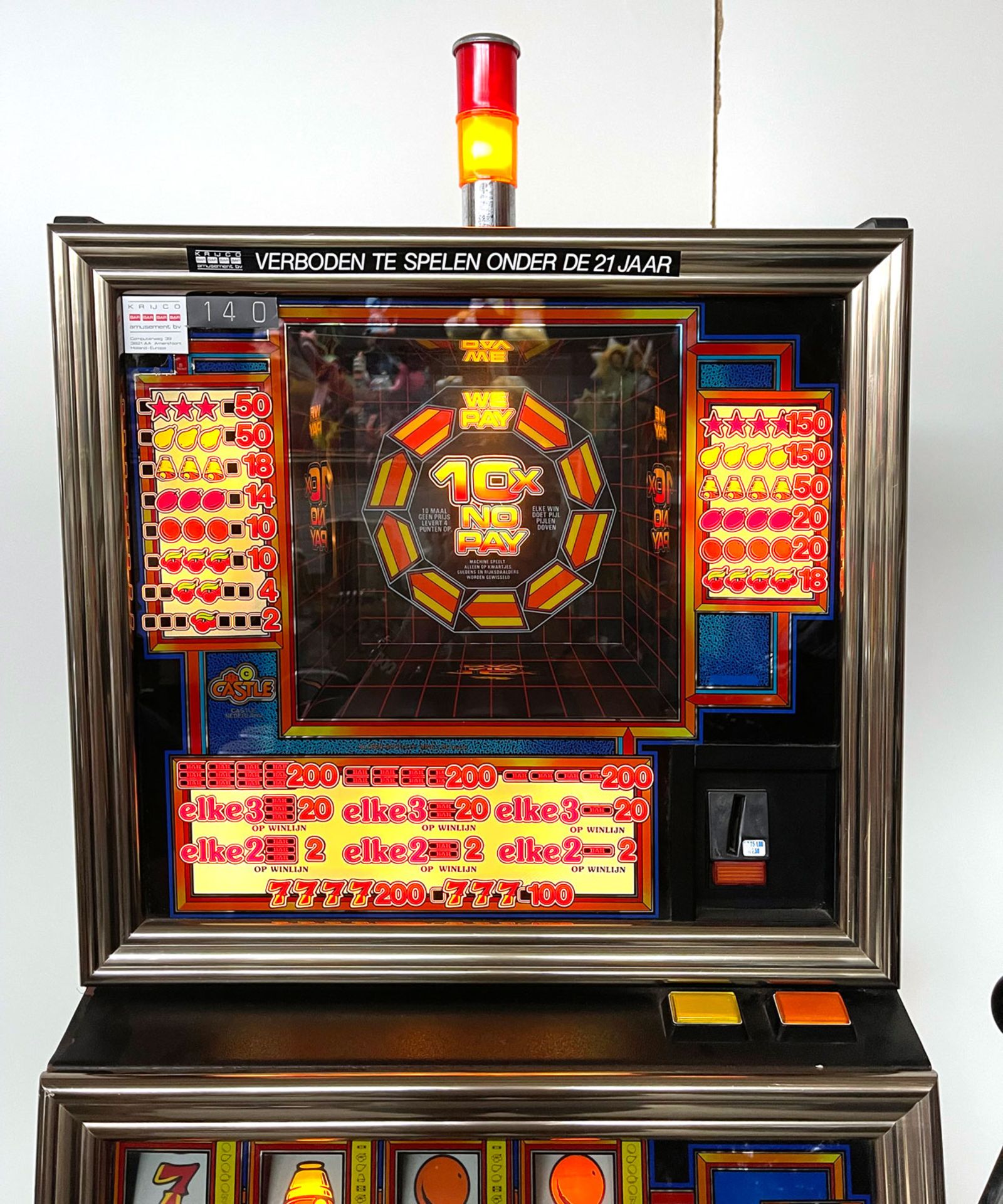Dutch 10X No Pay Slot Machine - Image 12 of 12