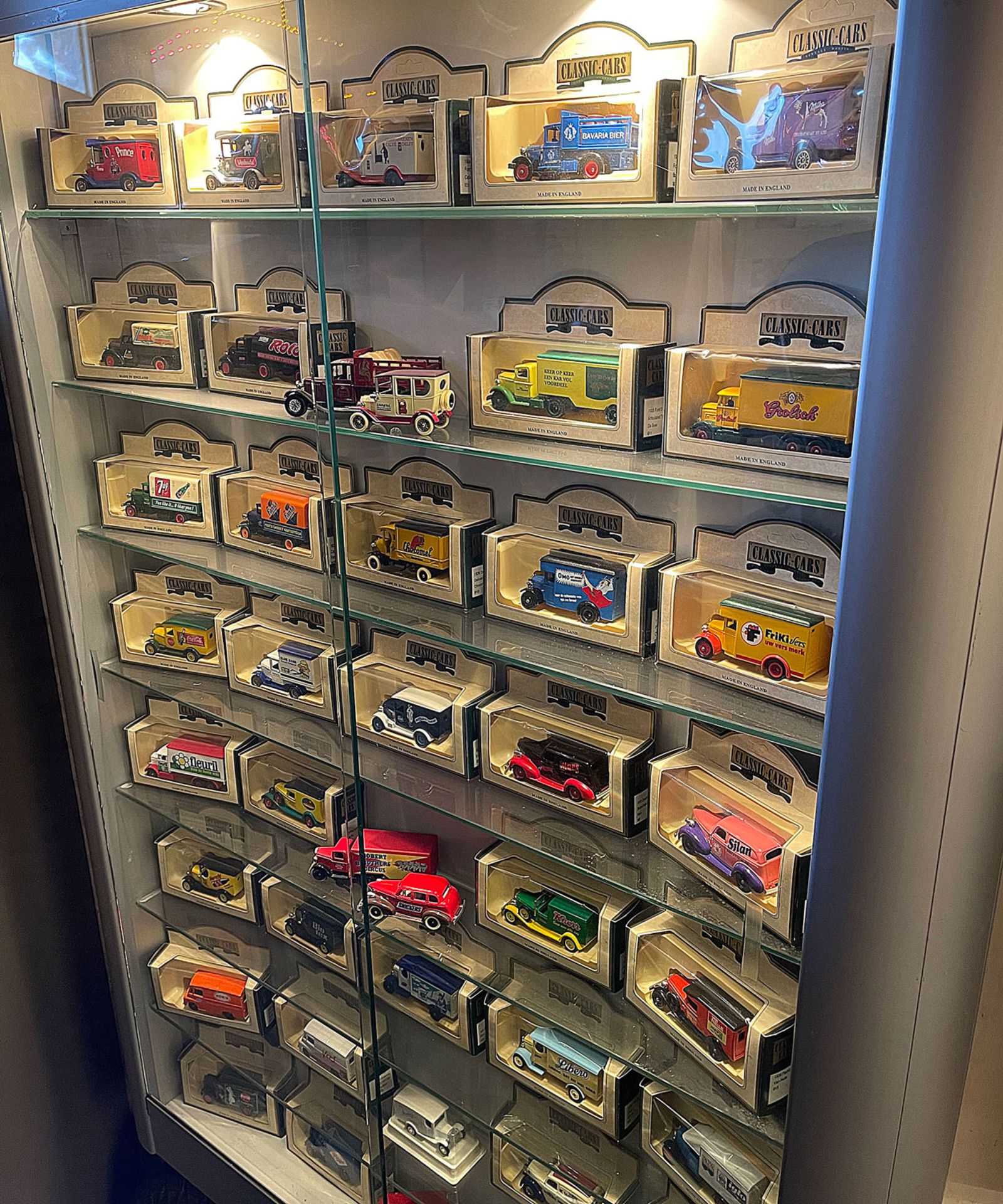 Showcase with 42 various miniature cars - Image 3 of 16