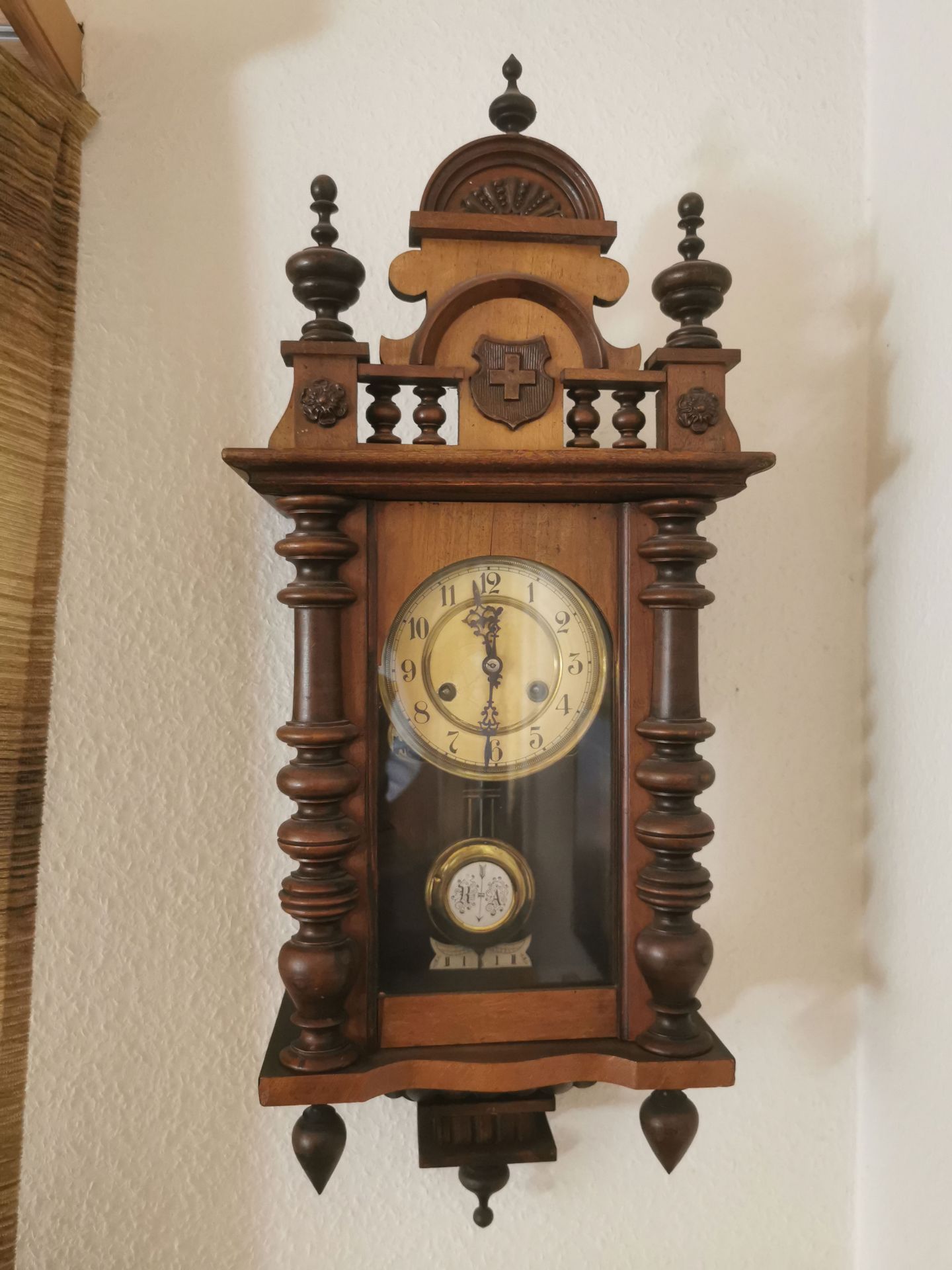 Wooden Swiss Pendulum Wall Clock
