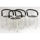 set of four Niels Gammelgaard "Pelikan Cafe" design armchairs made by Fritz Hansen - marked ||