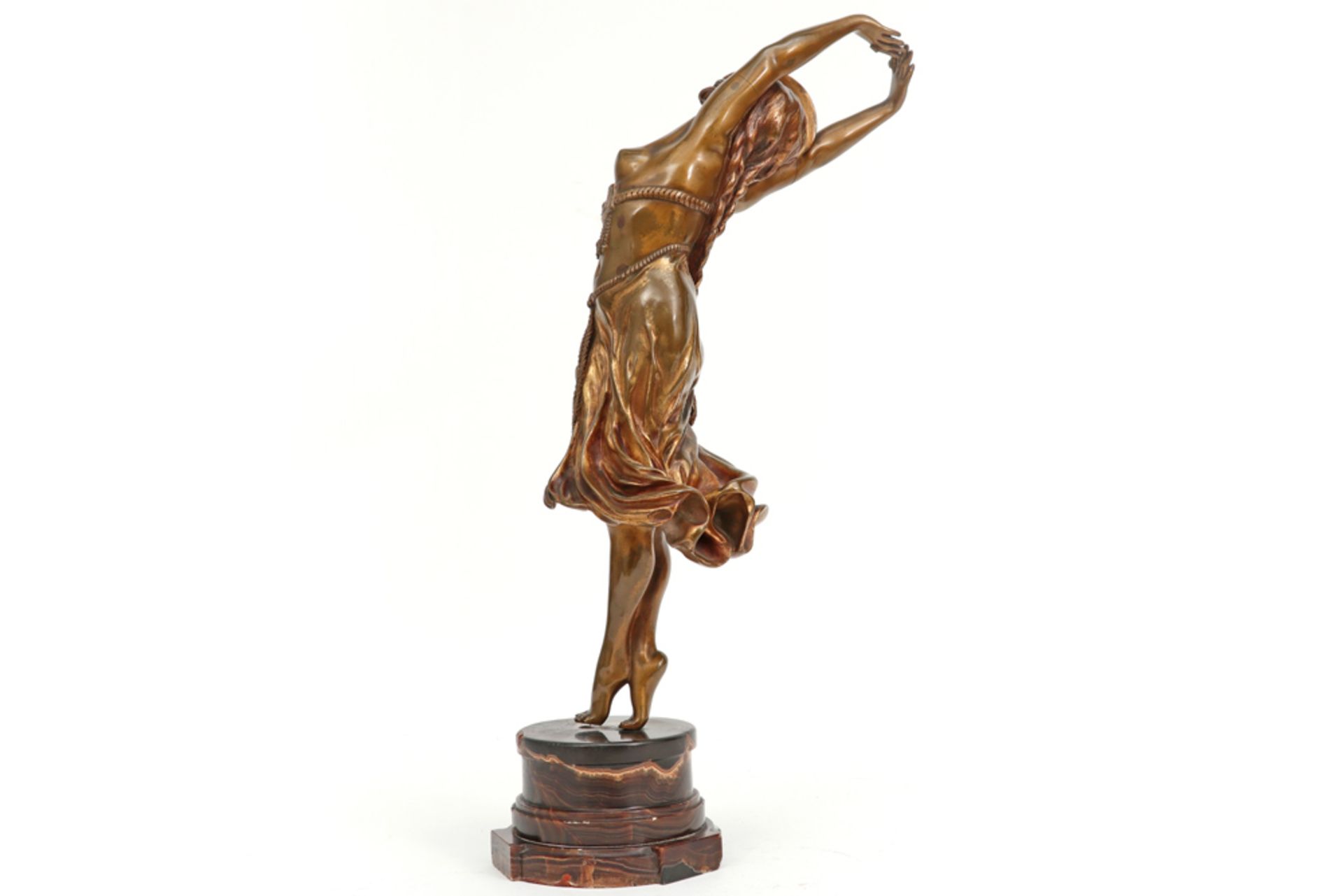 Jeanne Claire R. Colinet signed Art Deco sculpture in gilded bronze on its base in beautiful - Image 2 of 4