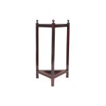 antique English mahogany umbrella stand || Antieke Engelse paraplubak in acajou