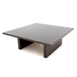 nineties' design coffee table in wengé || Nineties' design salontafel in wengé