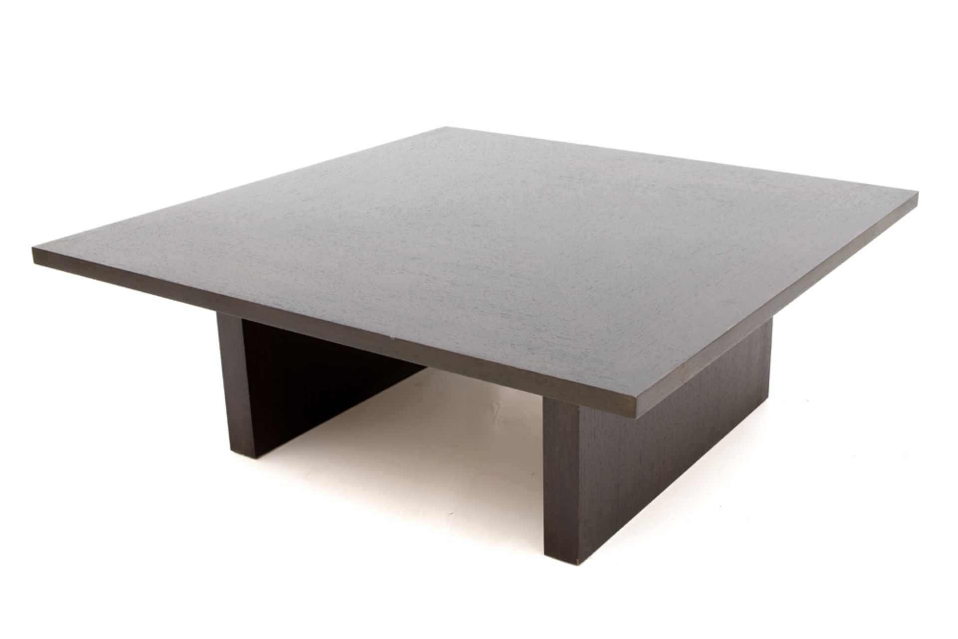nineties' design coffee table in wengé || Nineties' design salontafel in wengé